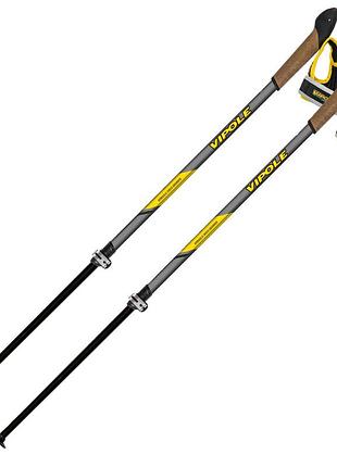 Палки для скандинавской ходьбы vipole high performer телескопические 90–130 см alu 7075 t6 f56 антишок shsa 2 секции