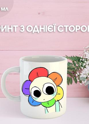 Кружка в мире дэнди (денди) roblox dandy's world с принтом керамическая чашка 330 мл