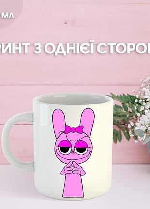 Кружка спрунки sprunki с принтом керамическая чашка 330 мл