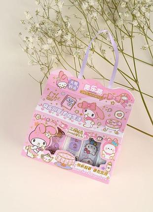 Стикеры мелоди my melody sanrio аниме стикерпак наклейки набор наклейок 5 лент
