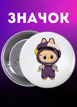 Значек лабубу labubu the monsters монстр на булавке на рюкзак 44 мм 1 шт