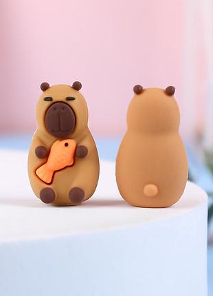 Брелок капібара capybara фігурка іграшка для ключів, рюкзака, сумки 5 см