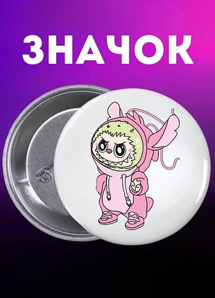 Значек лабубу labubu the monsters монстр на булавке на рюкзак 44 мм 1 шт
