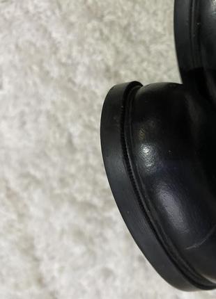 Кожаные чёрные челси демисезонные кожаные ботинки челси на резинках  бренд campus3 фото