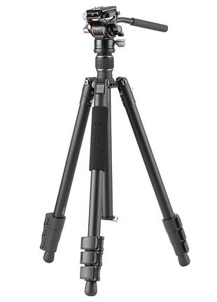 Штатив алюминиевый vanguard vesta go 234av10 с видеоголовкой pv-10, arca-swiss, высота 151 см, нагрузка до 5 кг для видео 4к