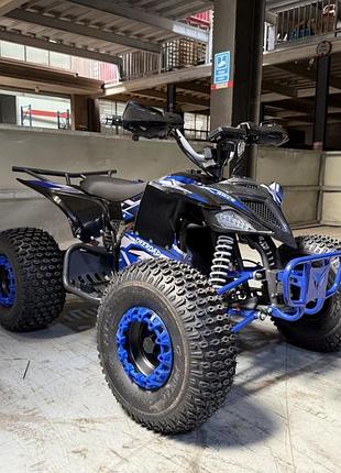 Квадроцикл електричний із мотором 1500w crosser race для дітей від 8 років синій