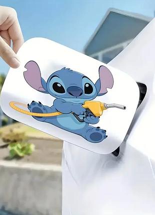 Автомобильная наклейка 3d лило и стич lilo and stitch 10x10см