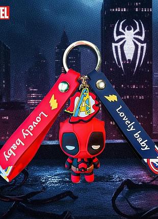 Брелок дедпул deadpool марвел marvel супергерой фігурка іграшка для ключів, рюкзака, сумки 5 см