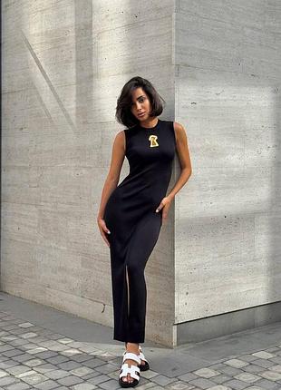 Чорна сукня schiaparelli міді довжини