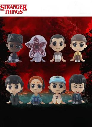 Набор фигурок очень странные дела одиннадцать демогоргон stranger things eleven demogorgon 8 шт 6 см
