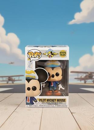 Фігурка міккі маус пілот pilot mickey mouse disney дісней pop поп дитяча іграшка 10 см №1232