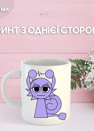 Кружка спрунки sprunki с принтом керамическая чашка 330 мл
