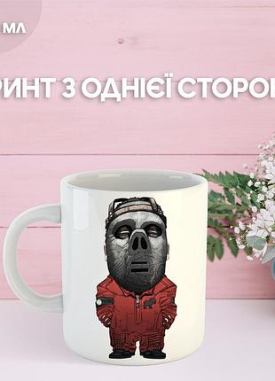 Кружка слипкнот с принтом керамическая чашка slipknot 330 мл