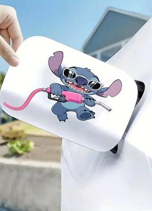 Автомобильная наклейка 3d лило и стич lilo and stitch 10x10см