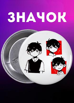 Значек омори omori на булавке на рюкзак 44 мм 1 шт