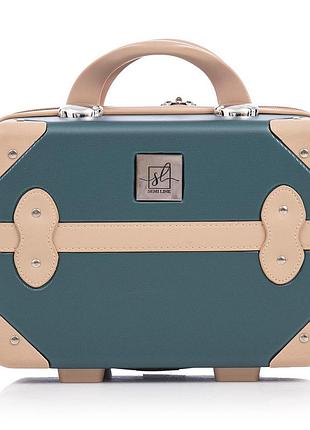 Винтажный бьюти-кейс semi line 10l green-navy