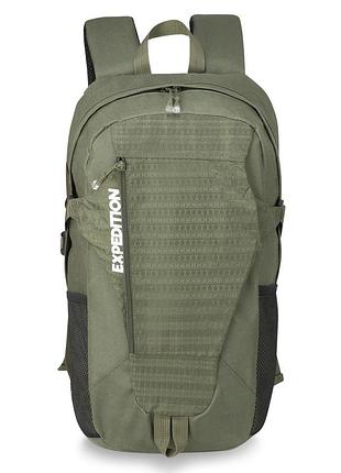 Рюкзак городской 20 л semi line khaki водостойкий 600d polyester pvc анатомическая спинка компрессионные ремни нагрудная стяжка