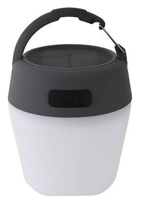 Фонарь туристический аккумуляторный bo-camp wega powerbank solar 180 lumen white/grey/black