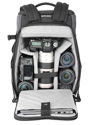 Фоторюкзак vanguard vesta aspire 45 18л для dslr/csc, ноутбук 15.6", модульные перегородки, крепления штатива, gray
