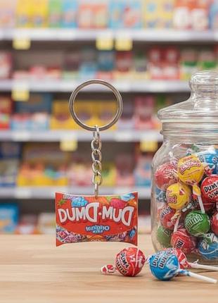 Брелок dum-dums мини: еда, акрил, антистресс, 2.5 см, детский, подвеска