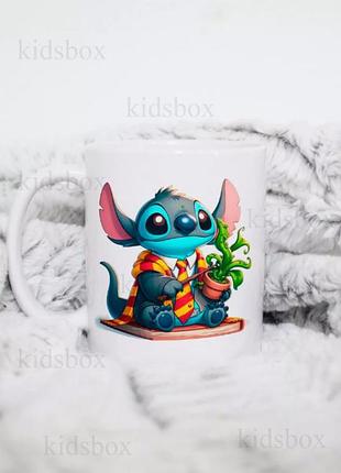 Кружка лило и стич с принтом керамическая чашка lilo and stitch 330 мл