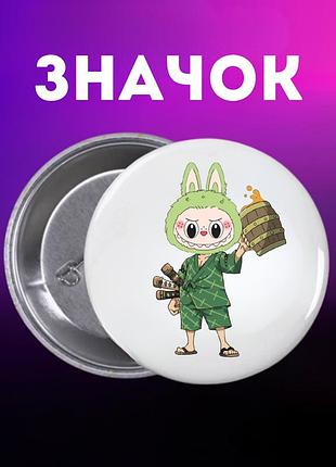 Значек лабубу labubu the monsters монстр на булавке на рюкзак 44 мм 1 шт