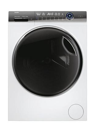 Пральна машина haier hw90-b14979tu1 фронтальна, 9кг, 1400, a+++, 52см, дисплей, пара, інвертор, люк чорний, прямий привід, білий