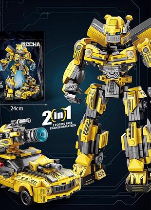 Конструктор трансформер бамблби bumblebee машина трансформер робот детский игрушка 240 дет. 4
