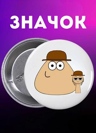 Значек спрунки sprunki на булавке на рюкзак 44 мм 1 шт