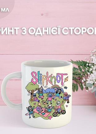 Кружка слипкнот с принтом керамическая чашка slipknot 330 мл