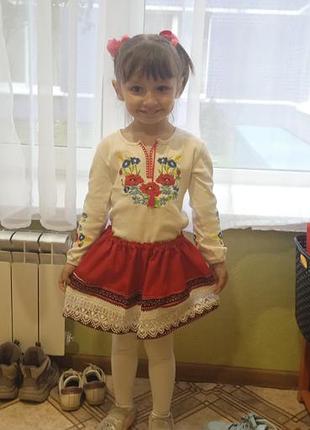 Вышиванка на девочку 3 лет.