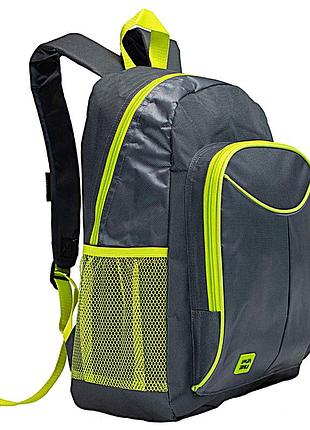 Рюкзак городской с отражающими элементами 20л semi line 20 graphite/lemon