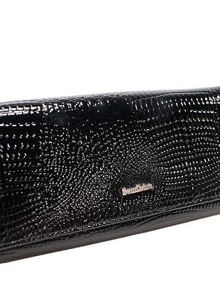 Кожаный женский кошелек semi line rfid black (p8228-0)