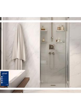 Зеркало qtap mideya (mi2) 900х700 с led-подсветкой touch, с антизапотеванием, с диммером, рег. яркости qt2078ncf9070