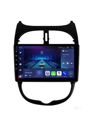 Штатное головное устройство easygo pj902-f50 9 inch peugeot 206 1998-2010