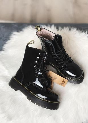 Ботинки женские с мехом мартенс dr martens