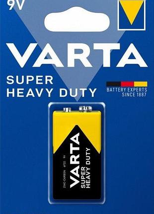 Батарейка varta superheavy duty крона 6f22 / 9v / солевая / блистер цена за 1шт , продажа по блистерам modern home style