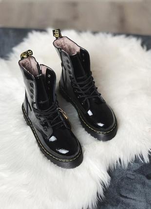 Ботинки женские с мехом мартенс dr martens6 фото