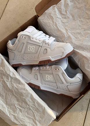 Мужские кроссовки dc stag white