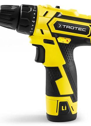 Аккумуляторная дрель-шуруповерт trotec pscs 11-12v + кейс