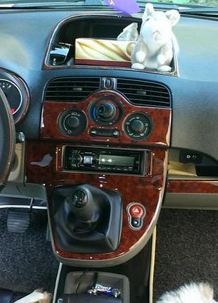 Накладки на панель дерево для renault kangoo 2008-2020 рр