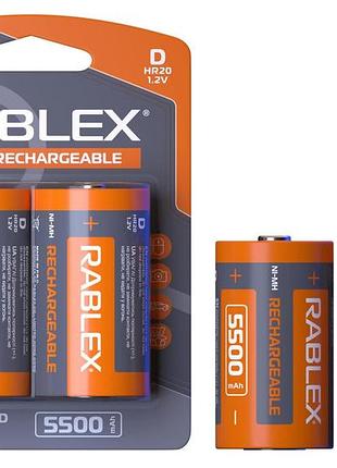 Аккумулятор rablex hr20 ni-mh 5500mah 1.2v цена за 1шт , продажа по блистерам modern home style