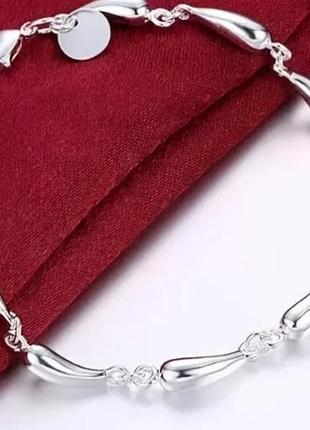 Стильный браслет из серебра 925s пробы