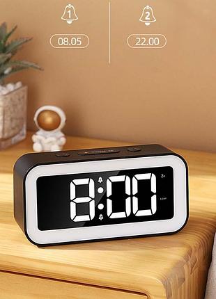 Годинники електронні настільні 40544, / 7336/ з led підсвіткою та usb modern home style