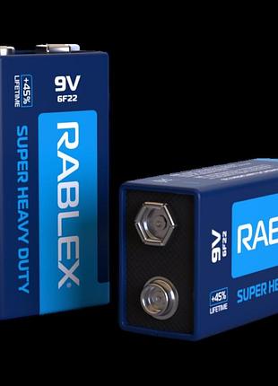 Батарейка rablex крона 6f22 / 9v / солевая цена за 1шт , продажа по блистерам modern home style