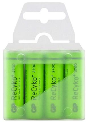 Аккумулятор gp recyko2700 /r6 aa /ni-mh 2600mah 1.2v 1 шт. (в упаковке 4шт), кейс цена за 1шт , продажа по блистерам modern home