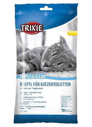 Пакети tixie для котячого туалету змінні l 59х46 см 10 шт/уп