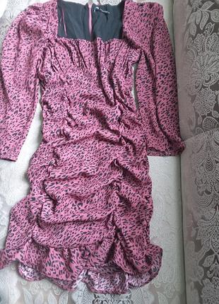Плаття zara лео принт