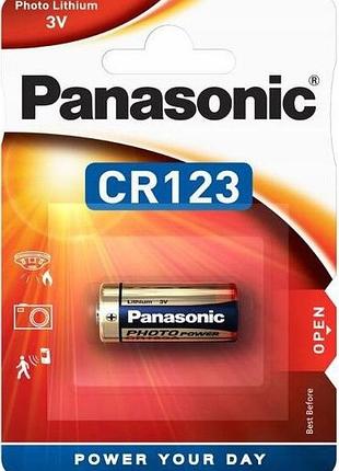 Батарейка panasonic cr123 / 3v / 1 шт. на блістері modern home style