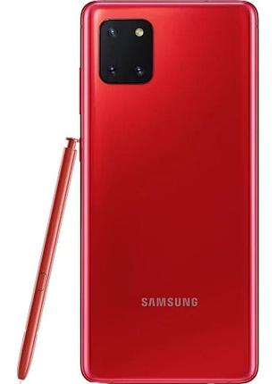 Смартфон samsung galaxy note 10 lite n770f 6/128gb red super amoled 6.7" 2 sim 4500 mah 3